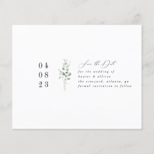 Simple Floral Save the Date Flyer