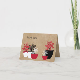 Simple Floral Thank You Card