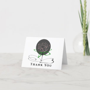 Simple Floral Thank You Card