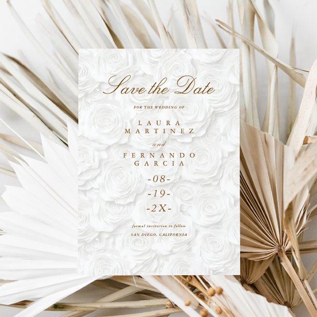 Simple Floral Wedding  Save The Date (Creator Uploaded)