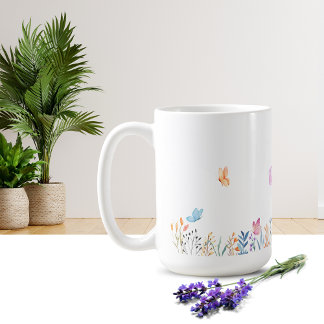 Simple Flower Design Mug