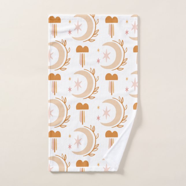 Simple Flower Drawing Hand Towel (Hand Towel)