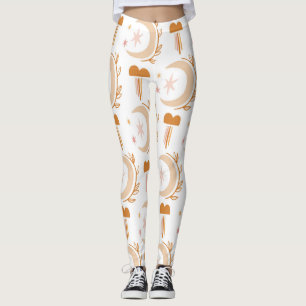 Simple Flower Drawing Leggings