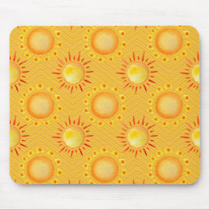 Simple Flower Drawings Mouse Pad