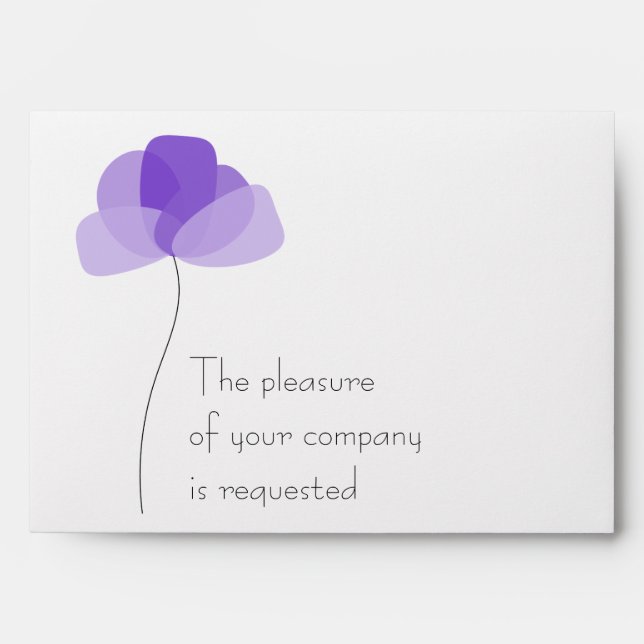 Simple flower envelope (Front)