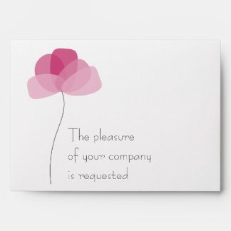 Simple flower envelope