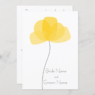 Simple flower Invitation