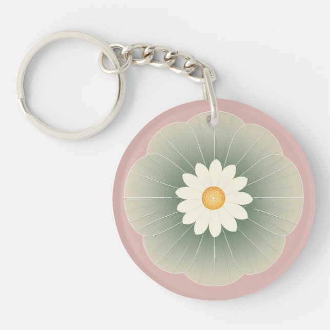 Simple Flower Key Ring (Front)