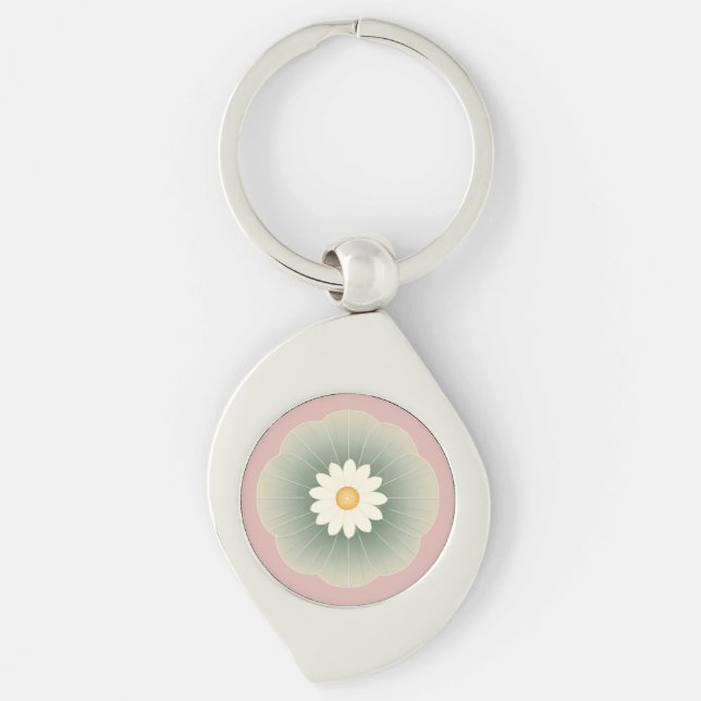 Simple Flower Key Ring (Front)