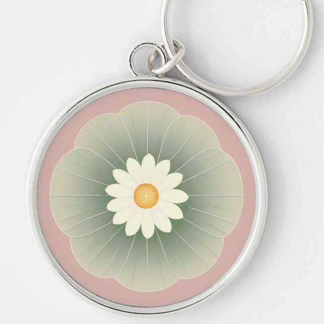 Simple Flower Key Ring (Front)