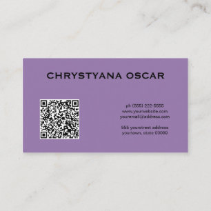 Simple Flower Lilac Bloom Business Card