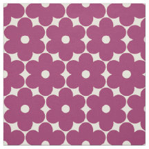 simple flower magenta cream