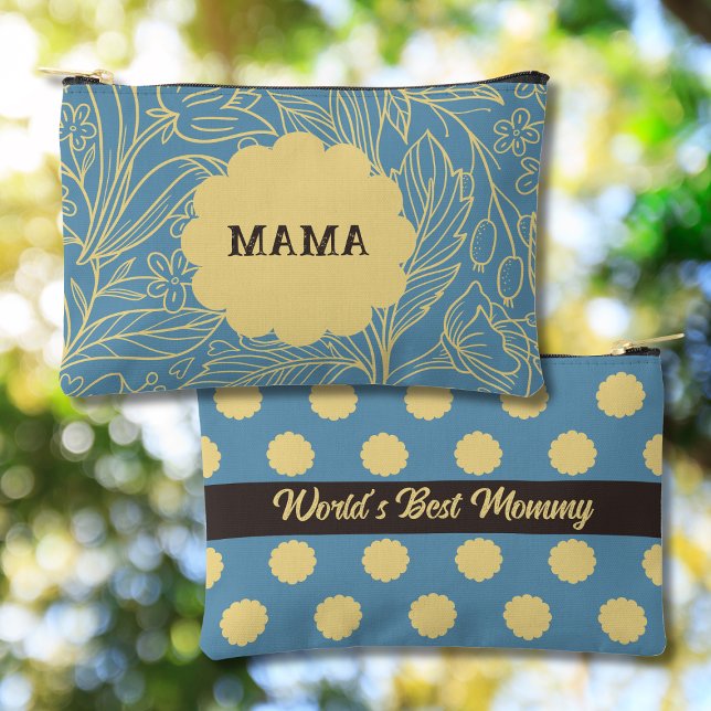 Simple Flower Print Personalised Cosmetic Bag (Creator Uploaded)