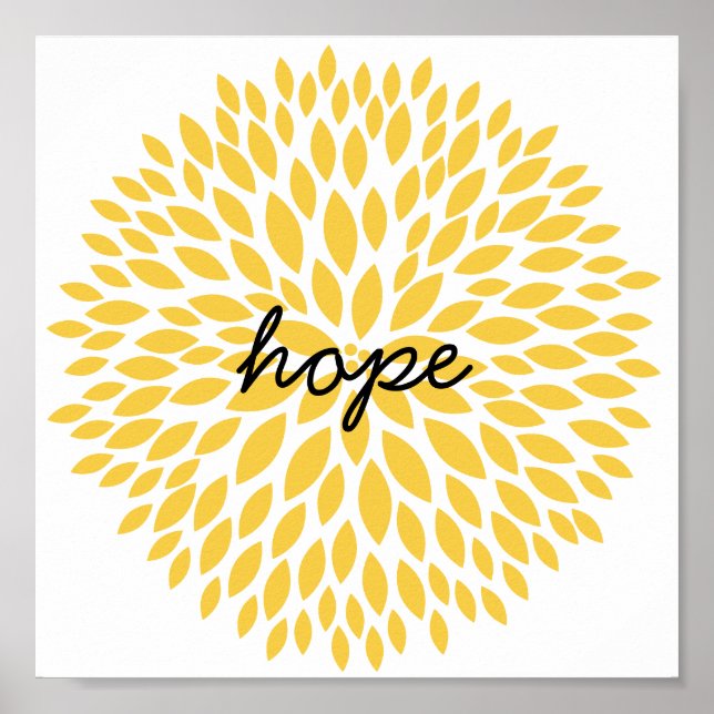 Simple Flowers Hope Poster (Front)