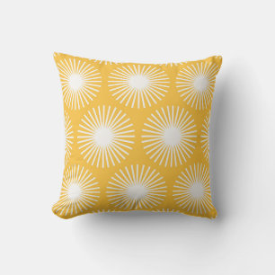 Simple flowers: Scandinavian seamless design. Cushion