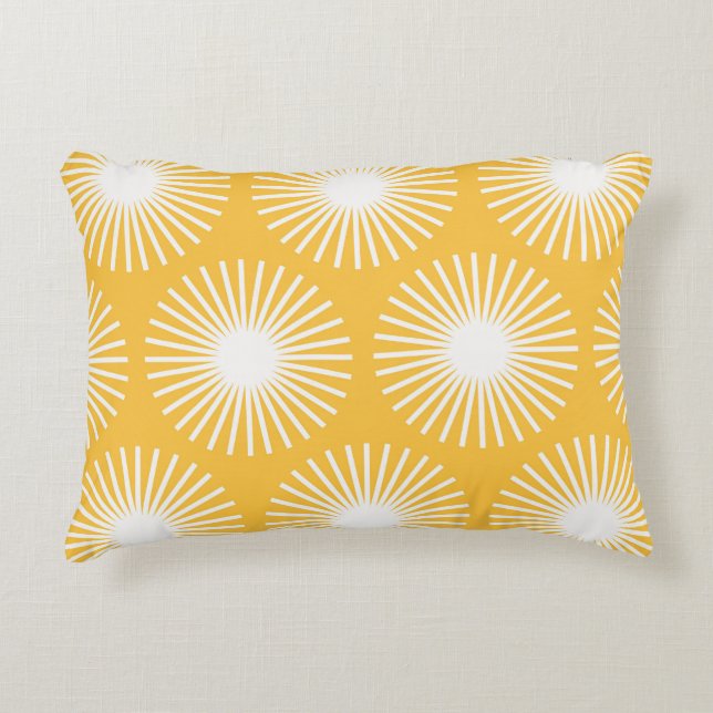 Simple flowers: Scandinavian seamless design. Decorative Cushion (Front)