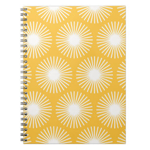 Simple flowers: Scandinavian seamless design. Notebook