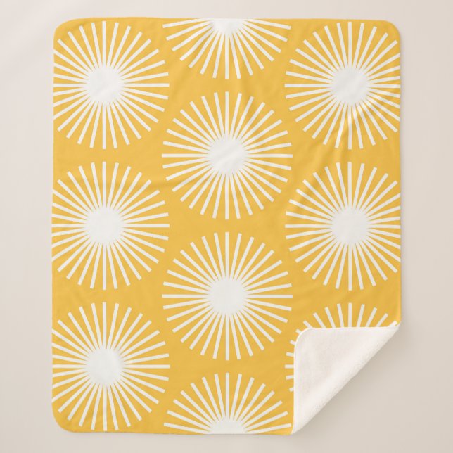Simple flowers: Scandinavian seamless design. Sherpa Blanket (Front)