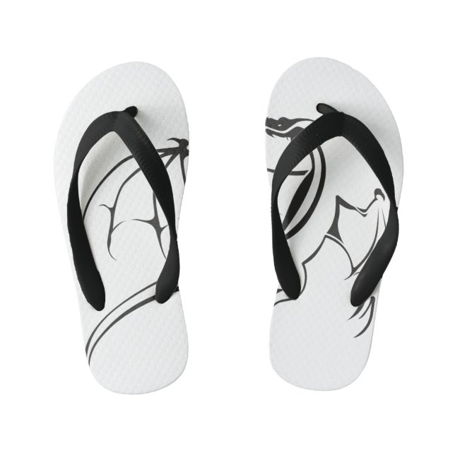 Simple Flying Dragon Kid's Jandals (Footbed)