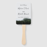 Simple, Foggy Pine Trees Rain Forest Wedding