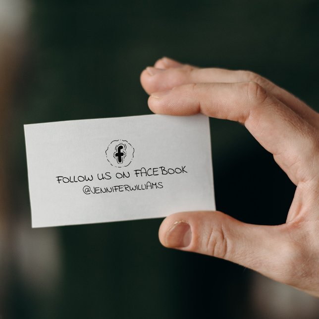 Simple Follow Us on Facebook, Social Media  Rubber Stamp (Creator Uploaded)