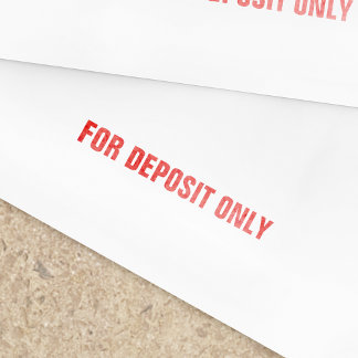 Simple For Deposit Only Business Stamp