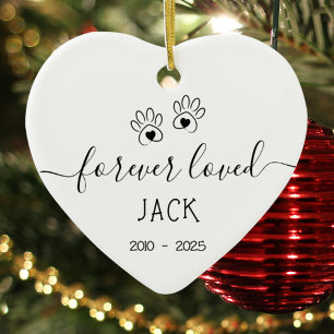 Simple Forever Loved Pet  Ceramic Tree Decoration