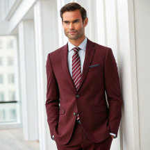 Simple Formal Red and White Stripes 