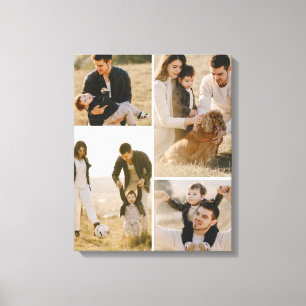 Simple Four Photo Collage Canvas Print