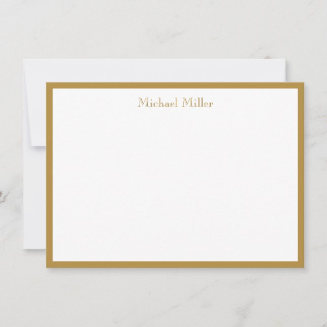 Simple Frame Masculine, Gold Card (Front)