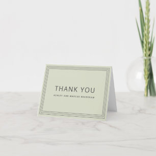 Simple Frame Sage Green Thank You