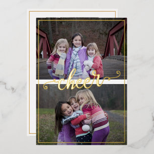Simple Frame Script Handwritten Cheer 3 photos