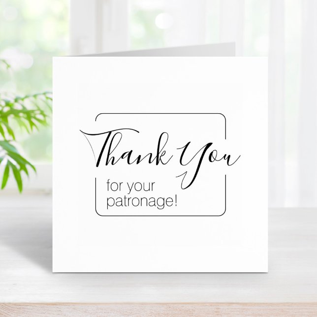 Simple Frame Thank You Rubber Stamp (Creator Uploaded)
