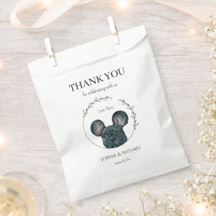 Simple French Bulldog Wedding Thank You Favour Bag