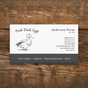 Simple Fresh Farm Duck Eggs Business Card