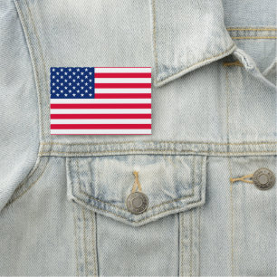 Simple Full American Flag Name Tags
