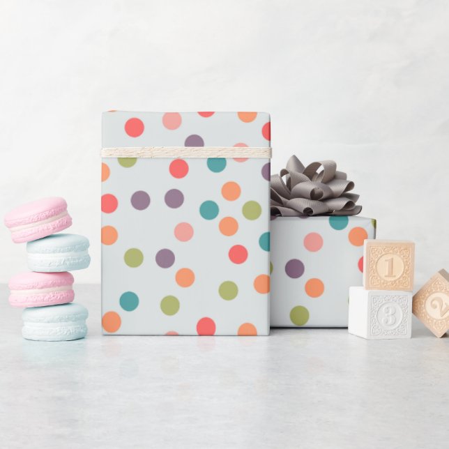 Simple Fun Bright and Colourful Holiday Wrapping Paper (Baby Shower)