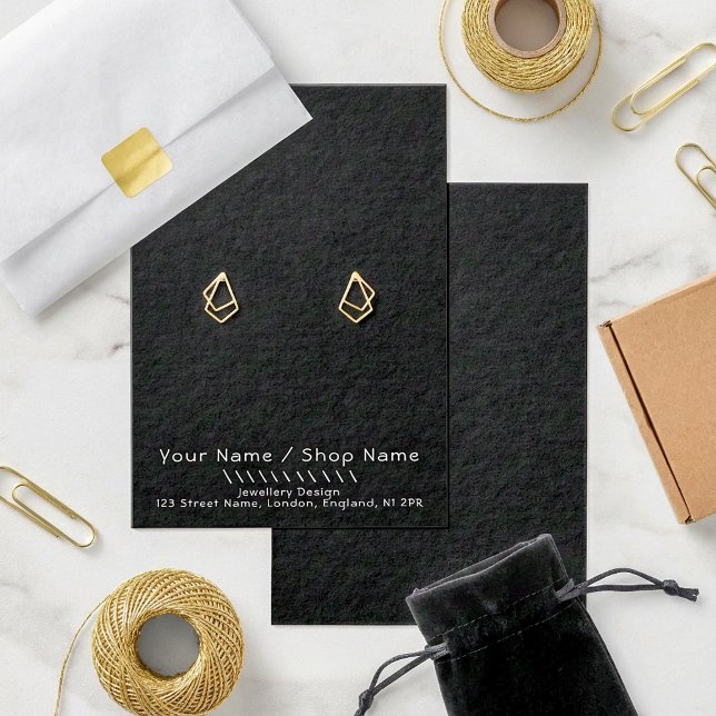 Simple fun earring display card (Simple fun earring display card.)