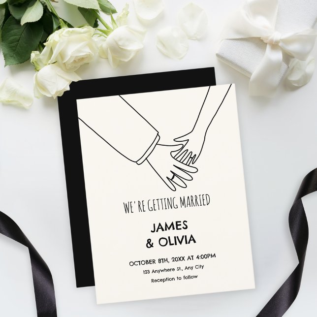 Simple fun hand drawn wedding  invitation (Creator Uploaded)