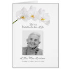 Simple Funeral Memorial Prayer Photo Card