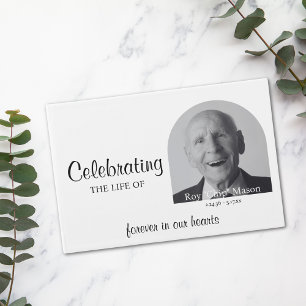 Simple Funeral Photo Guest Book