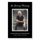 Simple Funeral Photo Sympathy Memorial