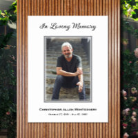Simple Funeral Photo Sympathy Memorial