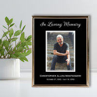 Simple Funeral Photo Sympathy Memorial