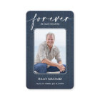 Simple Funeral Photo Sympathy Memorial Prayer Card