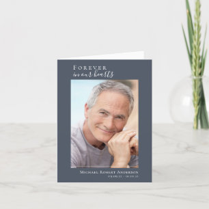 Simple Funeral Photo Thank You Card   Sympathy