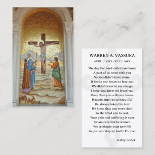 Simple Funeral Prayer Sympathy Card