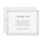 Simple Funeral Thank You Card | Grey Border