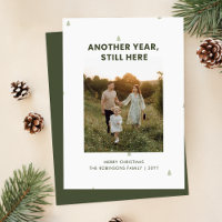 Simple Funny Family Humourous Christmas Photo