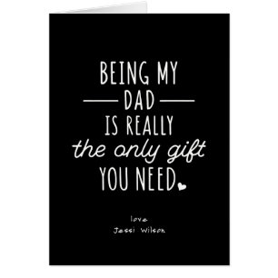 Simple Funny Fathers Day Being My Dad Photo Gift